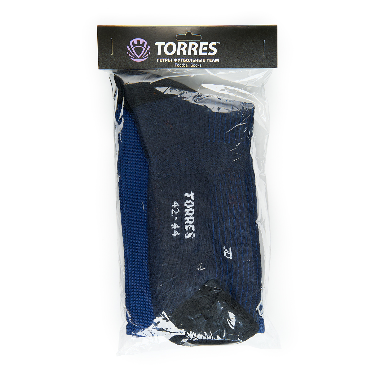 Гетры футб.TORRES Sport Team, FS1108-03-39-41, р.39-41, Т-СИН, хлопок, полиэстер, эластан