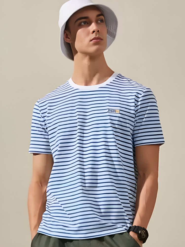 Футболка KELME Men's Short Sleeve T-Shirt (Blue/White)