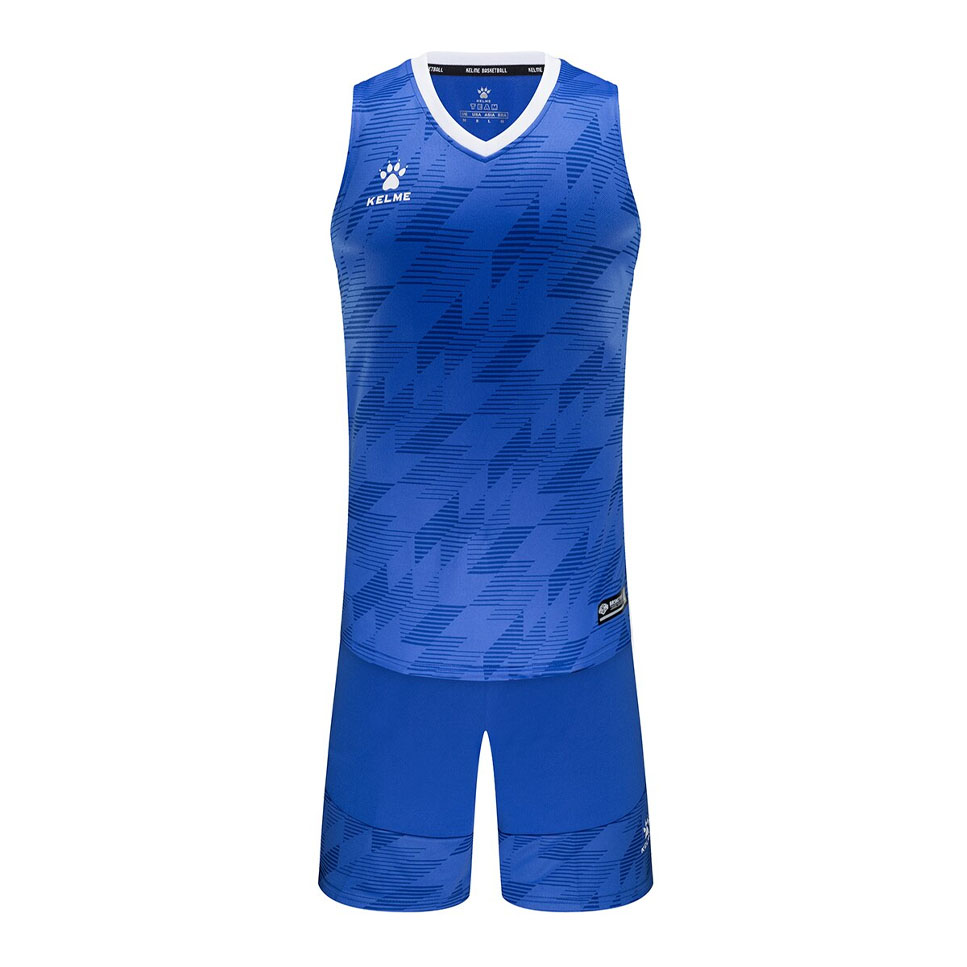 Форма баск. взросл. KELME, 3591052-400-L, р.L, 100% полиэстер, синий