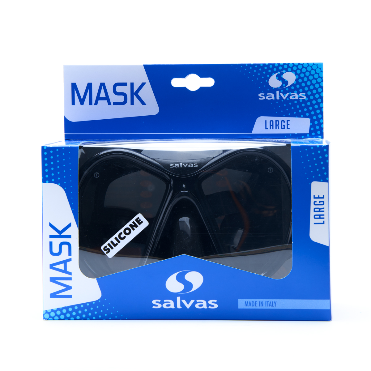 Маска для плав. Salvas Kool Mask, CA550N2NNSTH, закален.стекло, силикон, р. Senior, черный