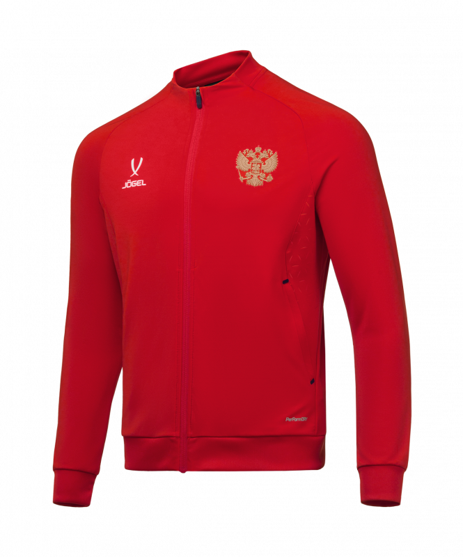 Джемпер тренировочный на молнии JOGEL NATIONAL PerFormDRY Training FZ Jacket, красный, размер L
