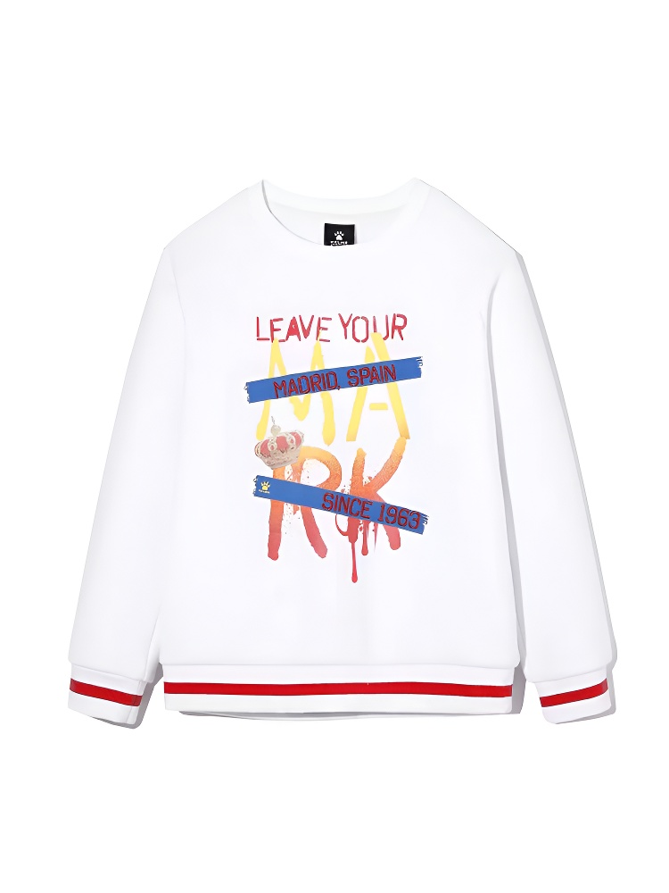 Детский свитшот KELME Boy's Round Neck Sweater White