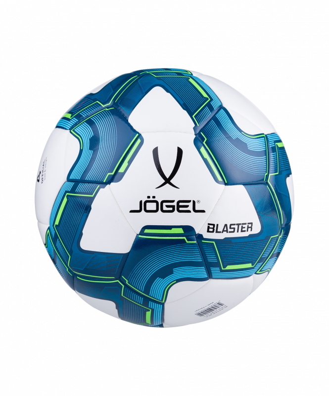 Мяч футзальный JOGEL Blaster №4, белый/синий/голубой, размер 4