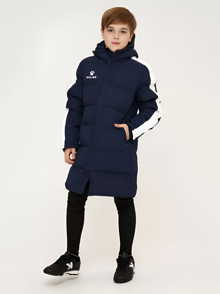 Детский пуховик KELME Padding Jacket (Kids) Dark Blue