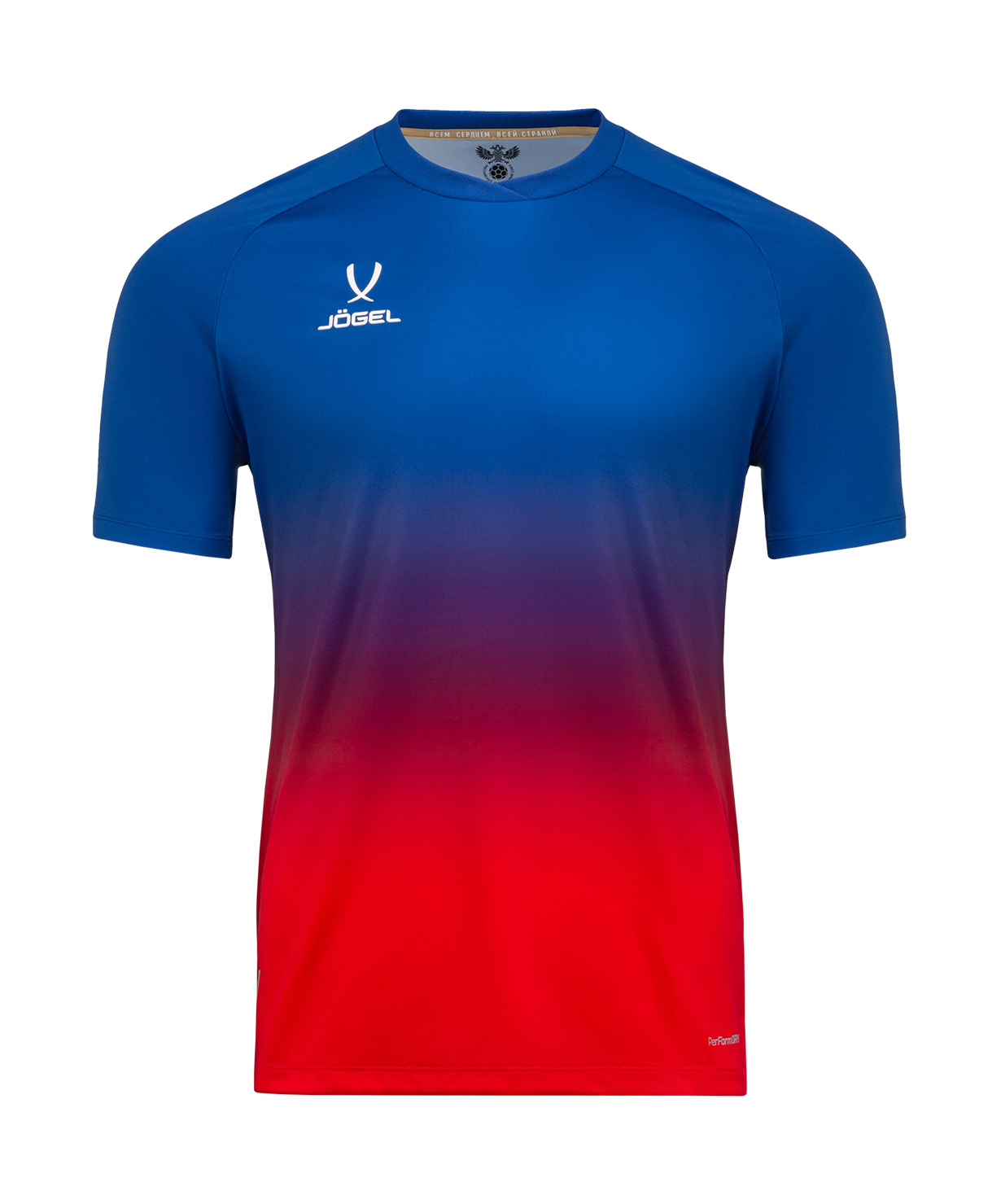 Футболка тренировочная JOGEL NATIONAL PerFormDRY Pre-Match Tee, сине-красный, размер L