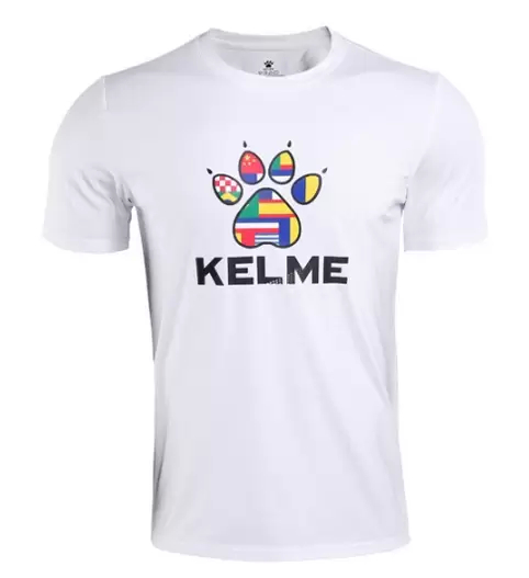 Футболка KELME Knitted Round Neck T-Shirt White