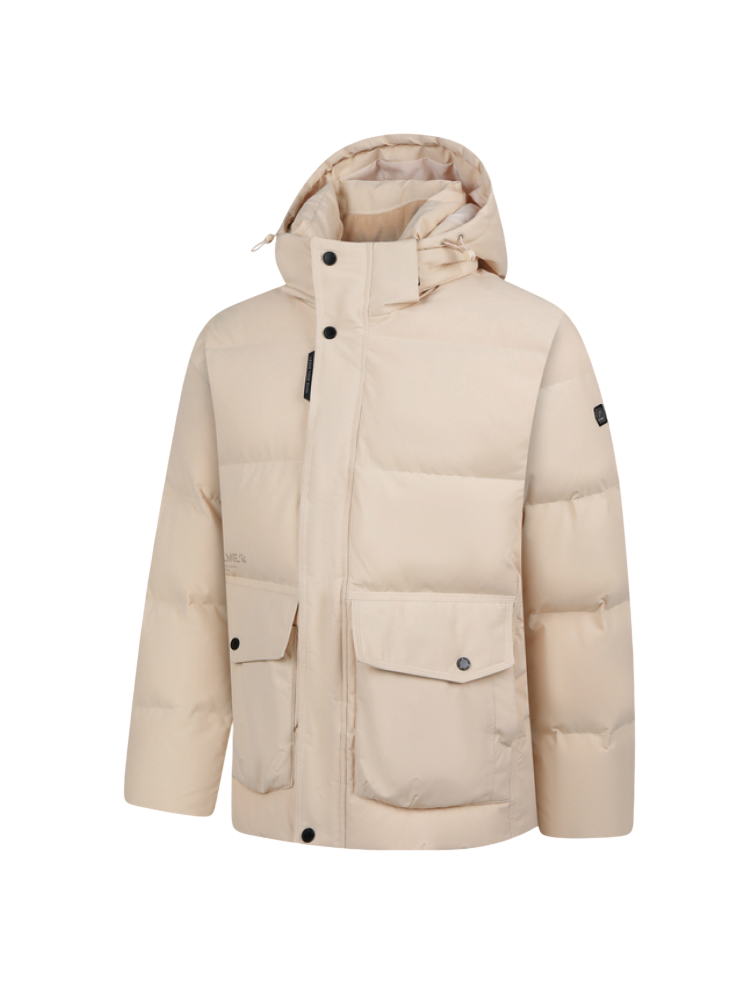 Пуховик KELME Short Hooded Down Jacket White