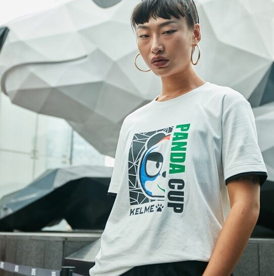 Футболка KELME Men's Round Neck Short Sleeve T-Shirt White