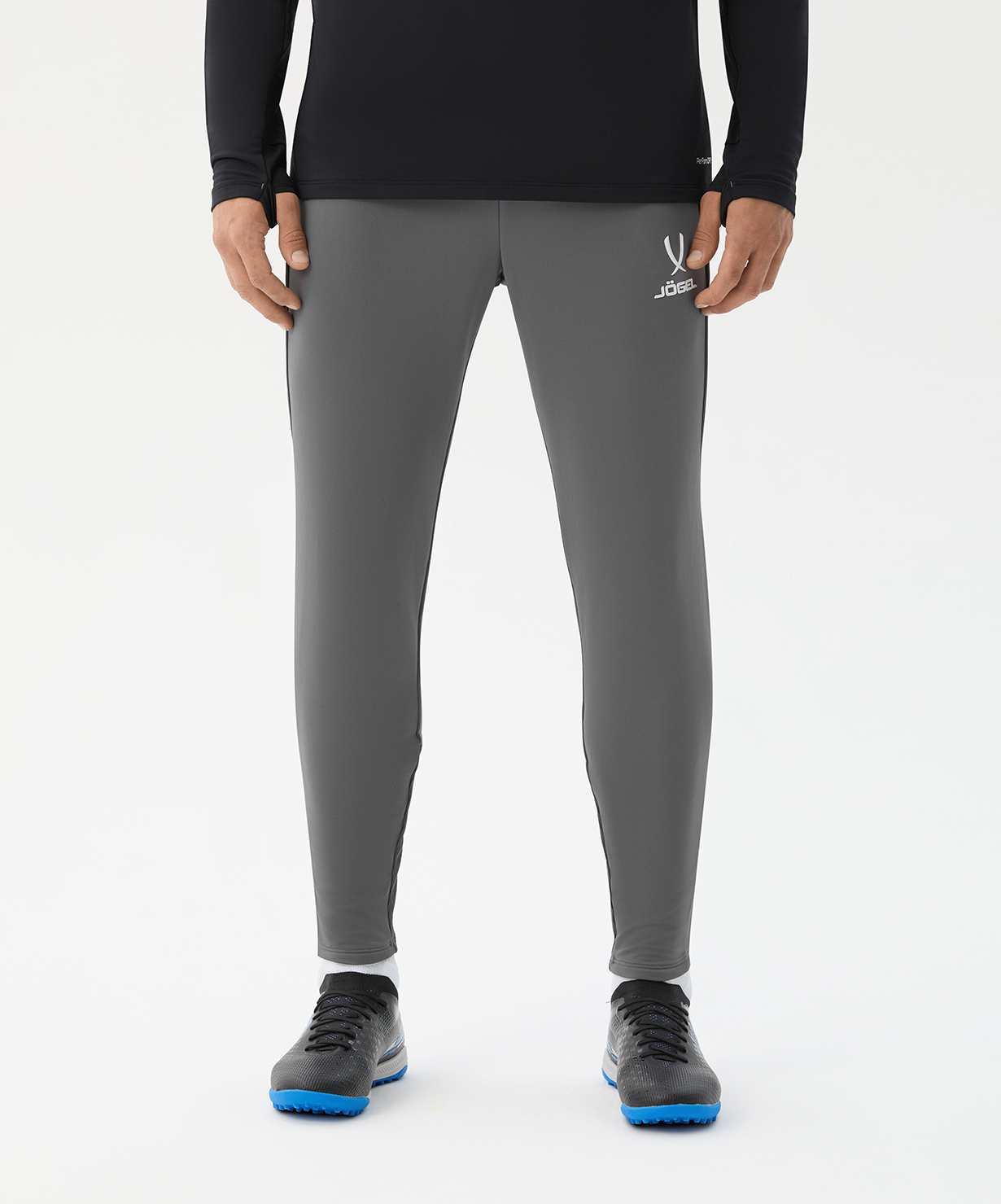 Брюки тренировочные без карманов JOGEL PREMIER PerFormDRY Training Pants, темно-серый, размер L
