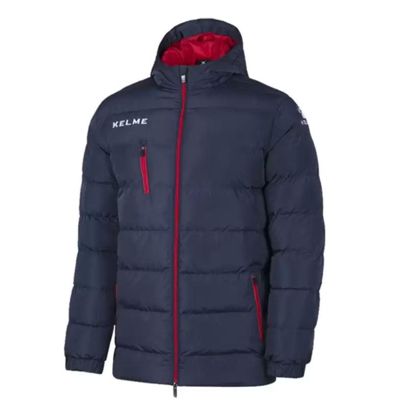 Пуховик KELME Adult Hooded Short Clothing Dark Blue
