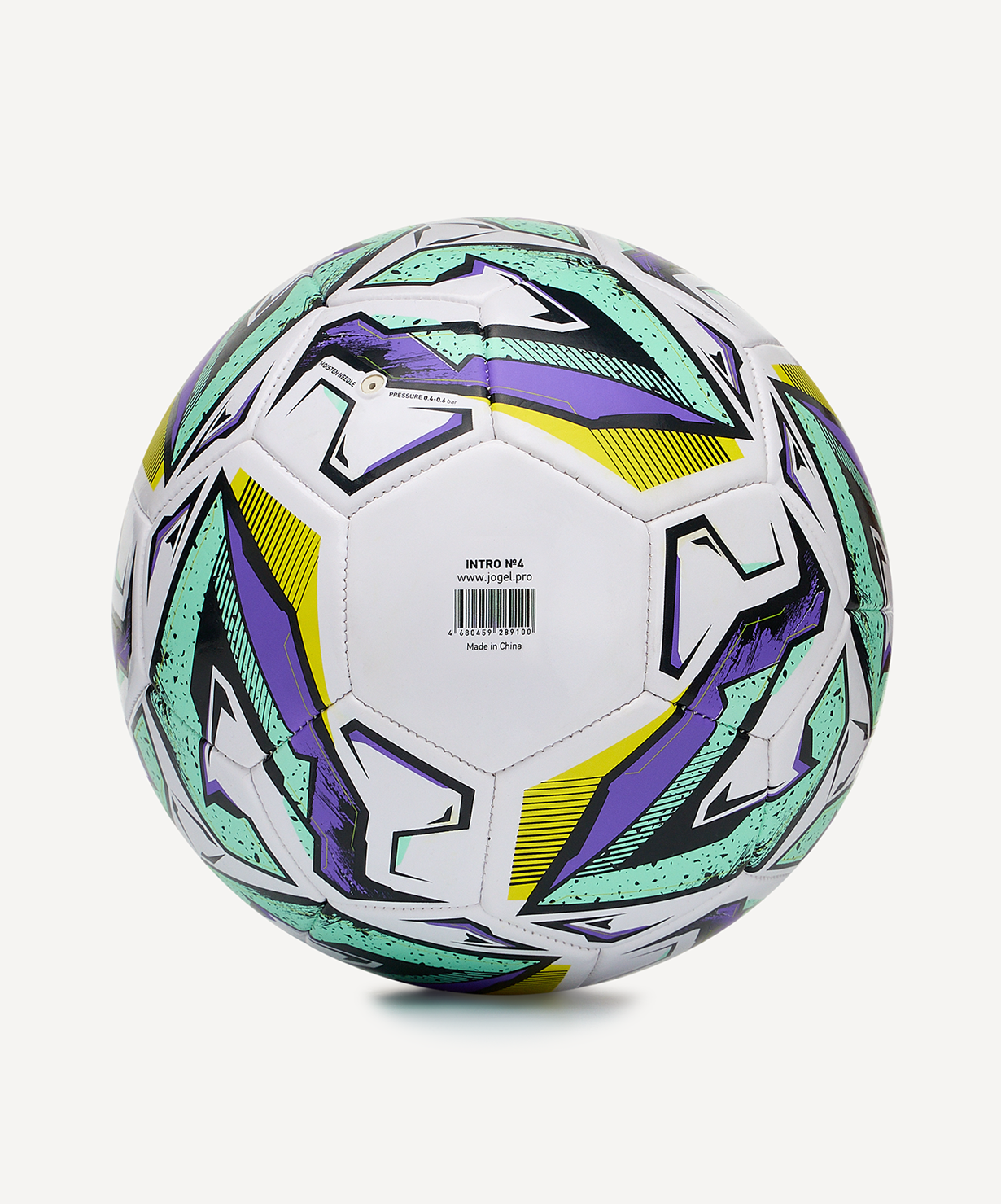 Мяч футбольный JOGEL Intro №4, белый, размер 4