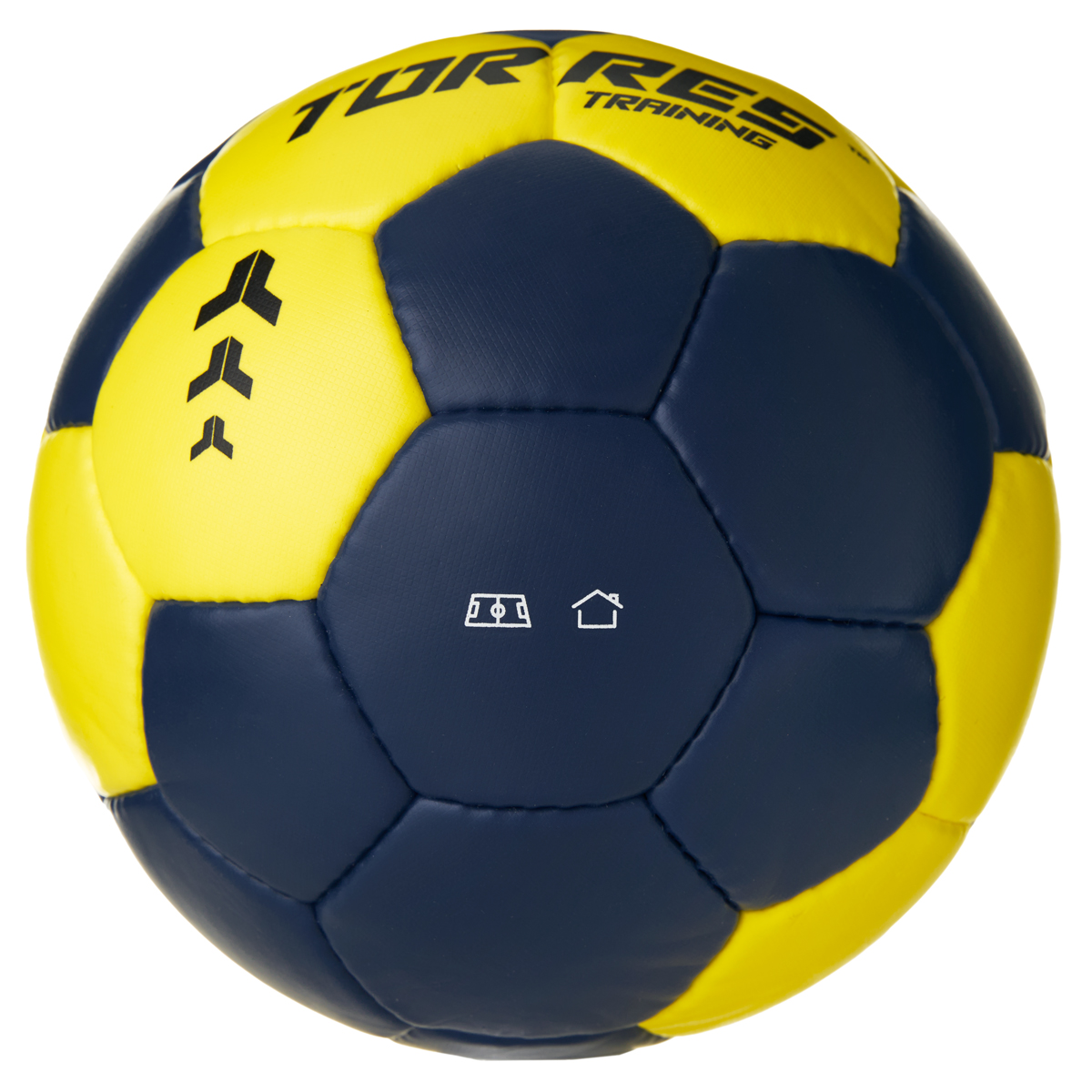 Мяч ганд. TORRES Training, H32452, р.2, ПУ, 4 подкл. слоя, руч. сшивка, мультиколор