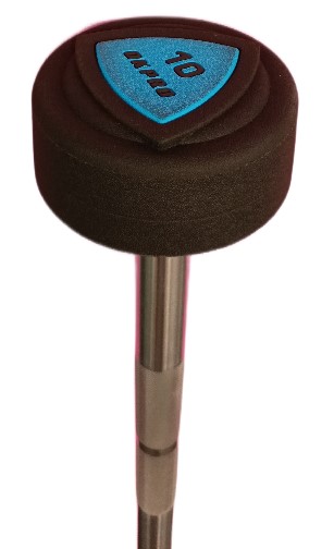 Набор фиксированныйх полиуретановых штанг от 10 до 50 кг шаг 5 кг (9 штанг) OKPRO