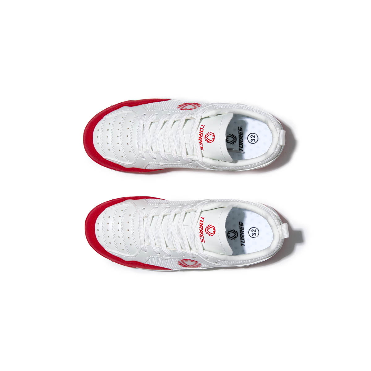 Бутсы футб.(многошиповки) TORRES VELOZ детские, TS13724250-32, р.32, микрофибра, текстиль, белый