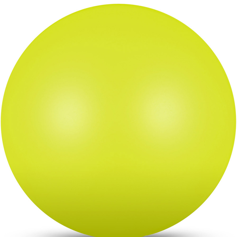 Мяч для художественной гимнастики INDIGO, IN367-LI, диам. 17 см, ПВХ, лимонный металлик