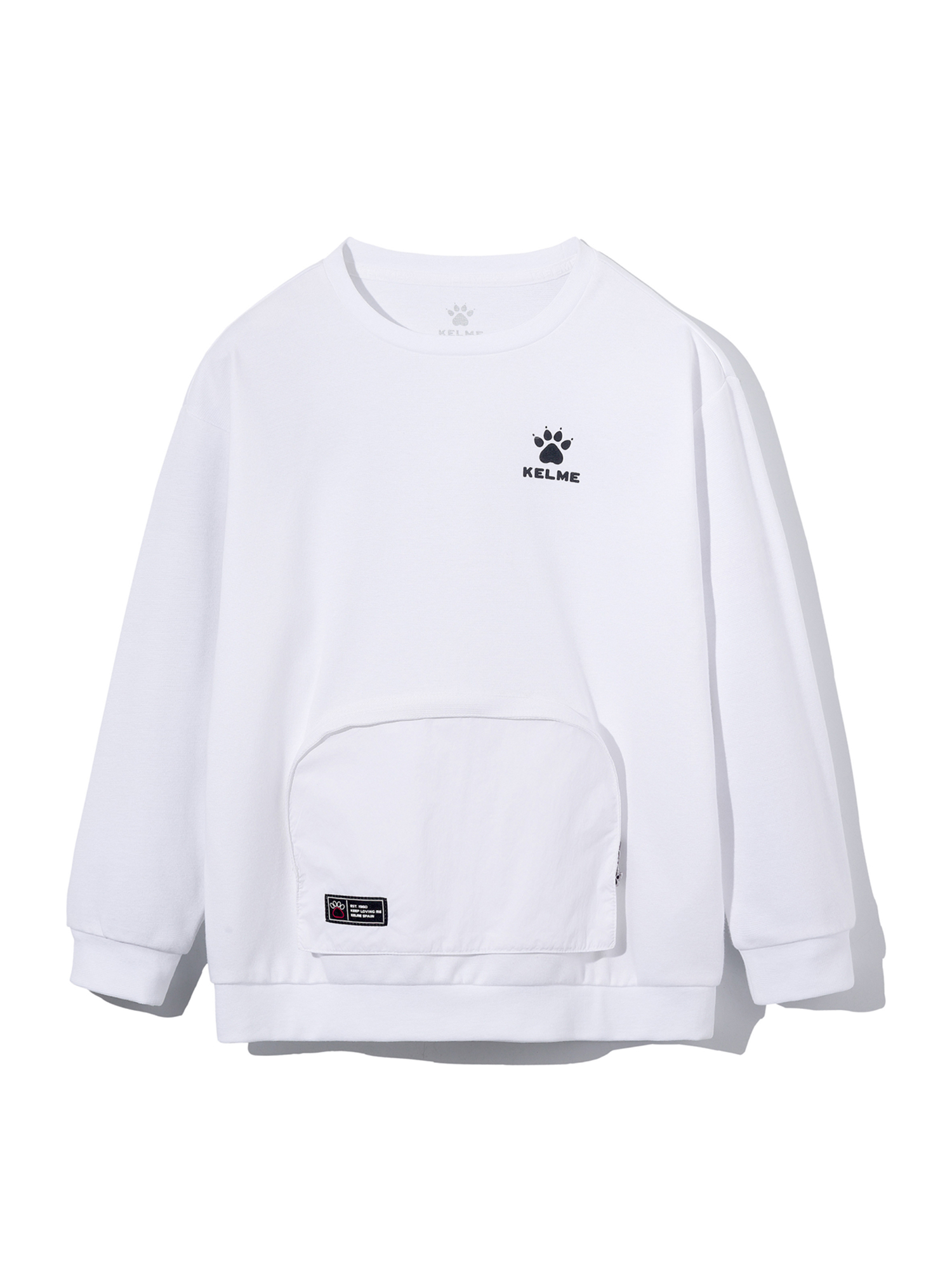 Детский свитшот KELME Round Neck Sweater White