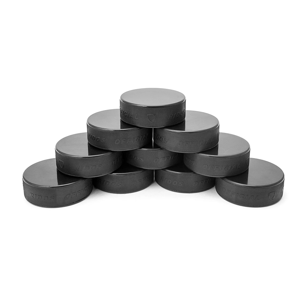 Шайба хоккейная оф.стандарт, MR-XS75, диам. 75 мм, выс. 25 мм, вес 170гр, РОССИЯ, резина, черная