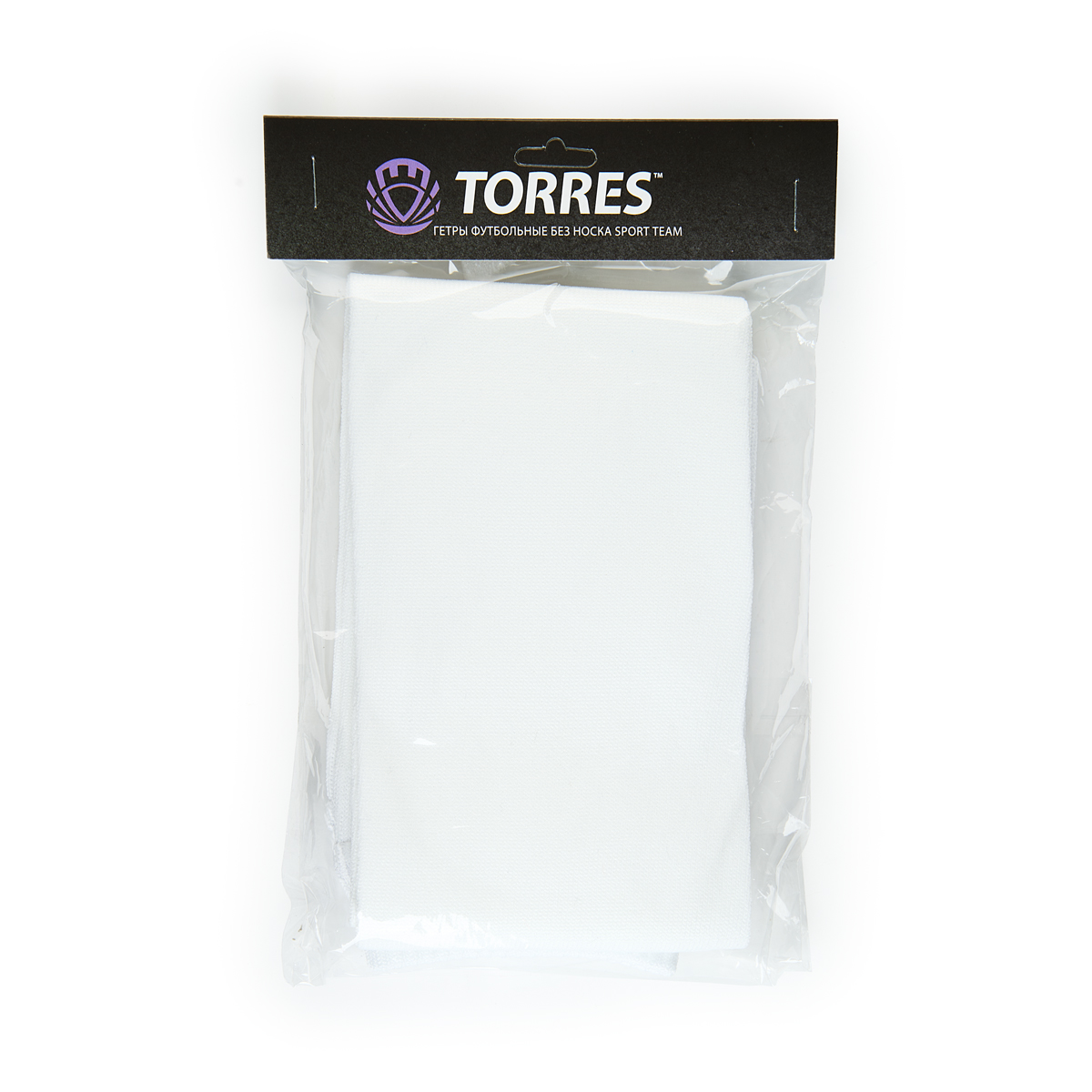 Гетры футб. проф.TORRES Sport Team БЕЗ НОСКА, FS11010-01-42-44, р.42-44, БЕЛ, полиэстер, эластан