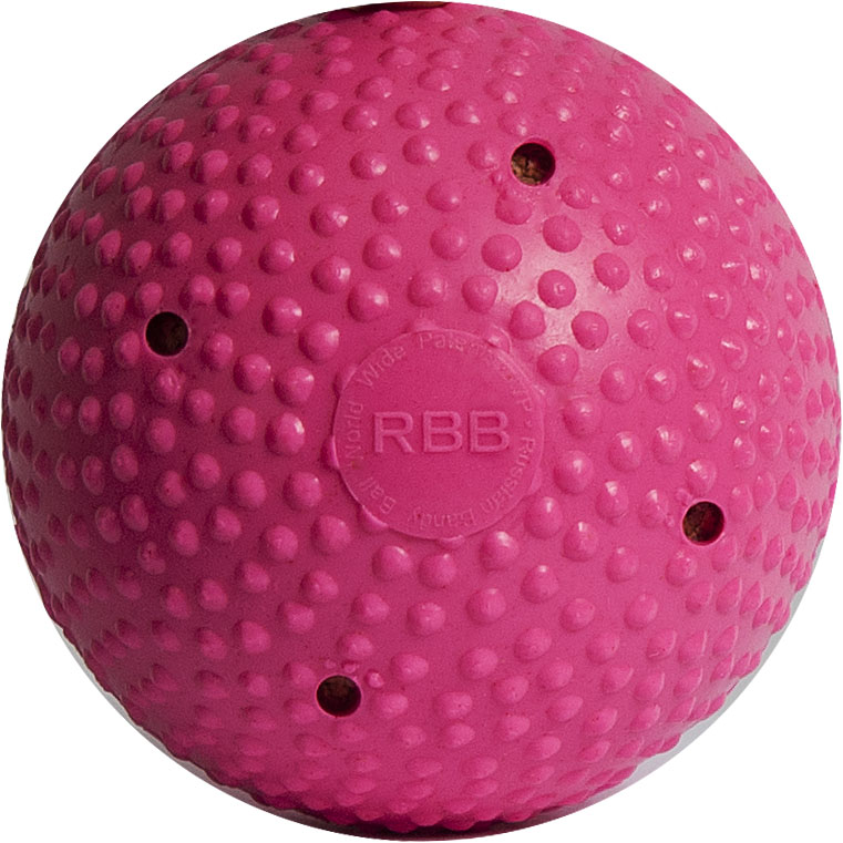 Мяч для хоккея на льду RBB, MR-MH, пластик/пробка, ярко-малиновый