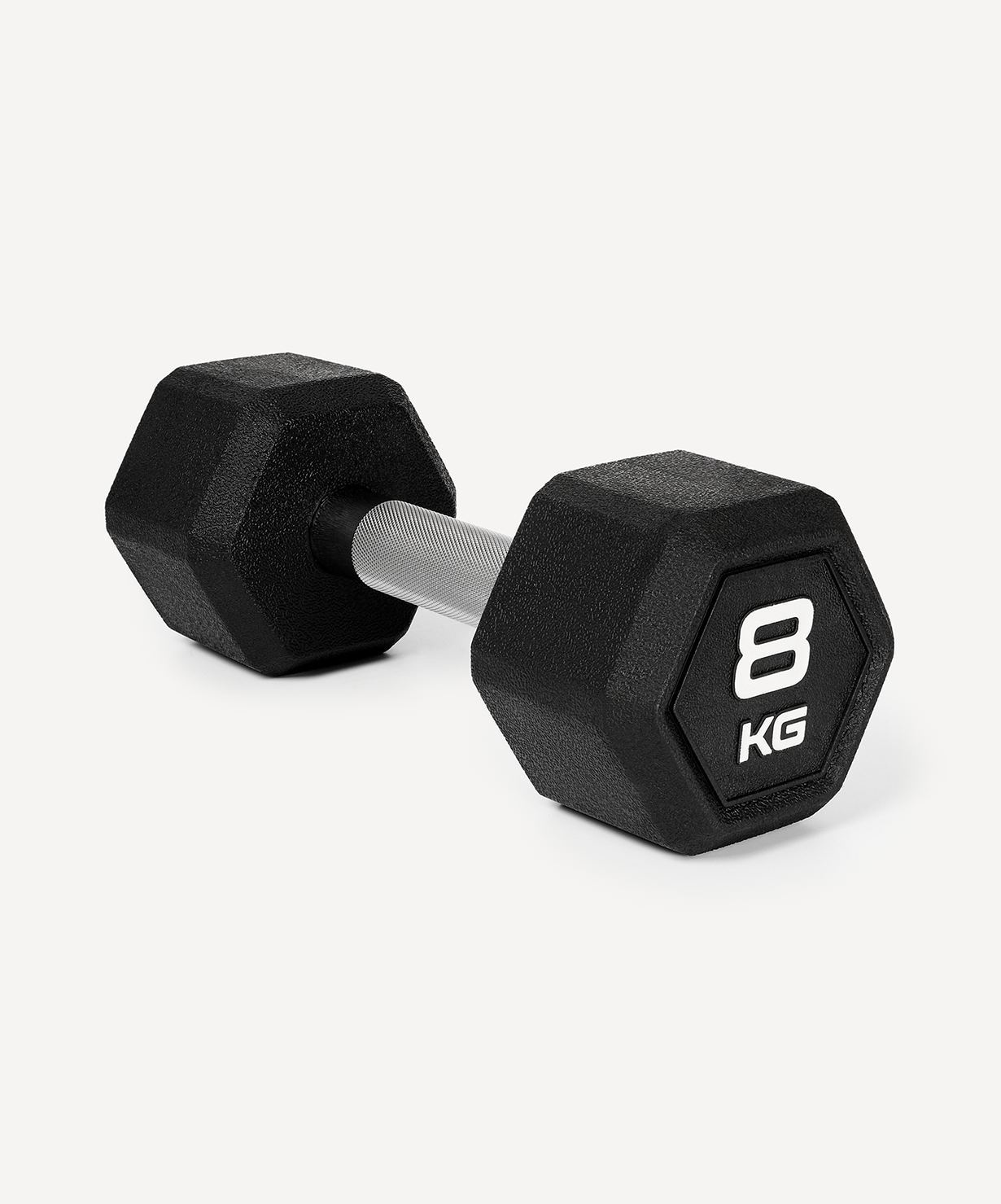 Гантель гексагональная STARFIT DB-301PRO 8 кг, обрезиненная, черный