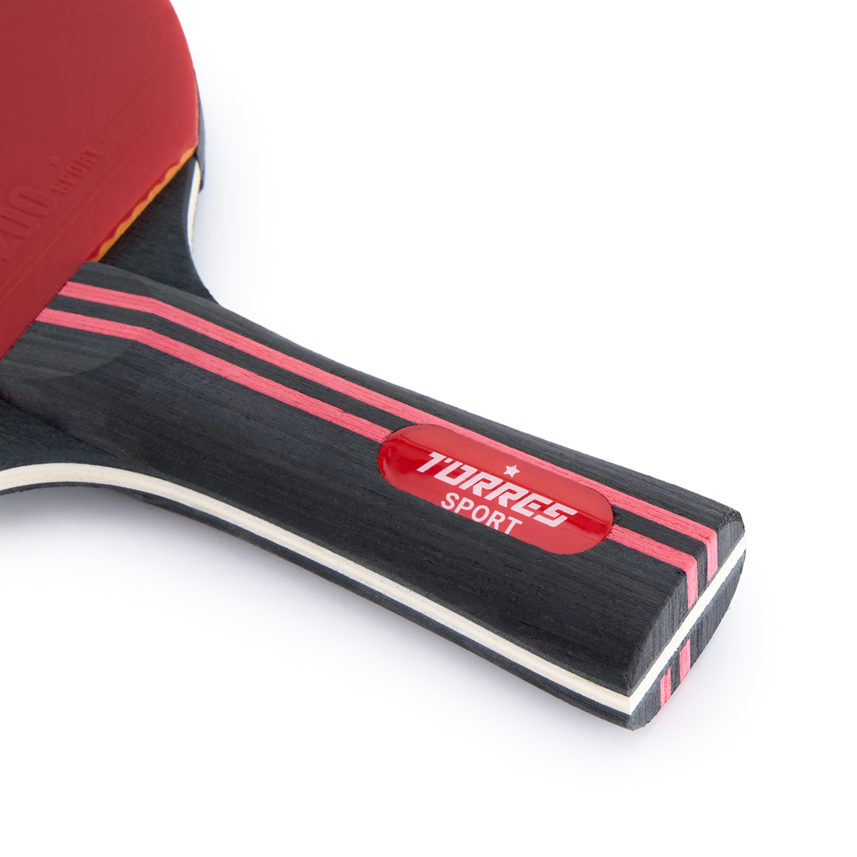 Ракетка для н/т TORRES Sport 1*, TT23005 для любителей, накладка 1,5 мм, конич. ручка