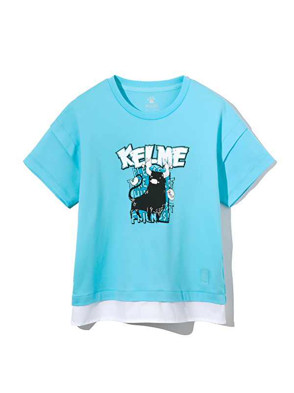 Детская футболка KELME Short Sleeve T-Shirt Light Blue