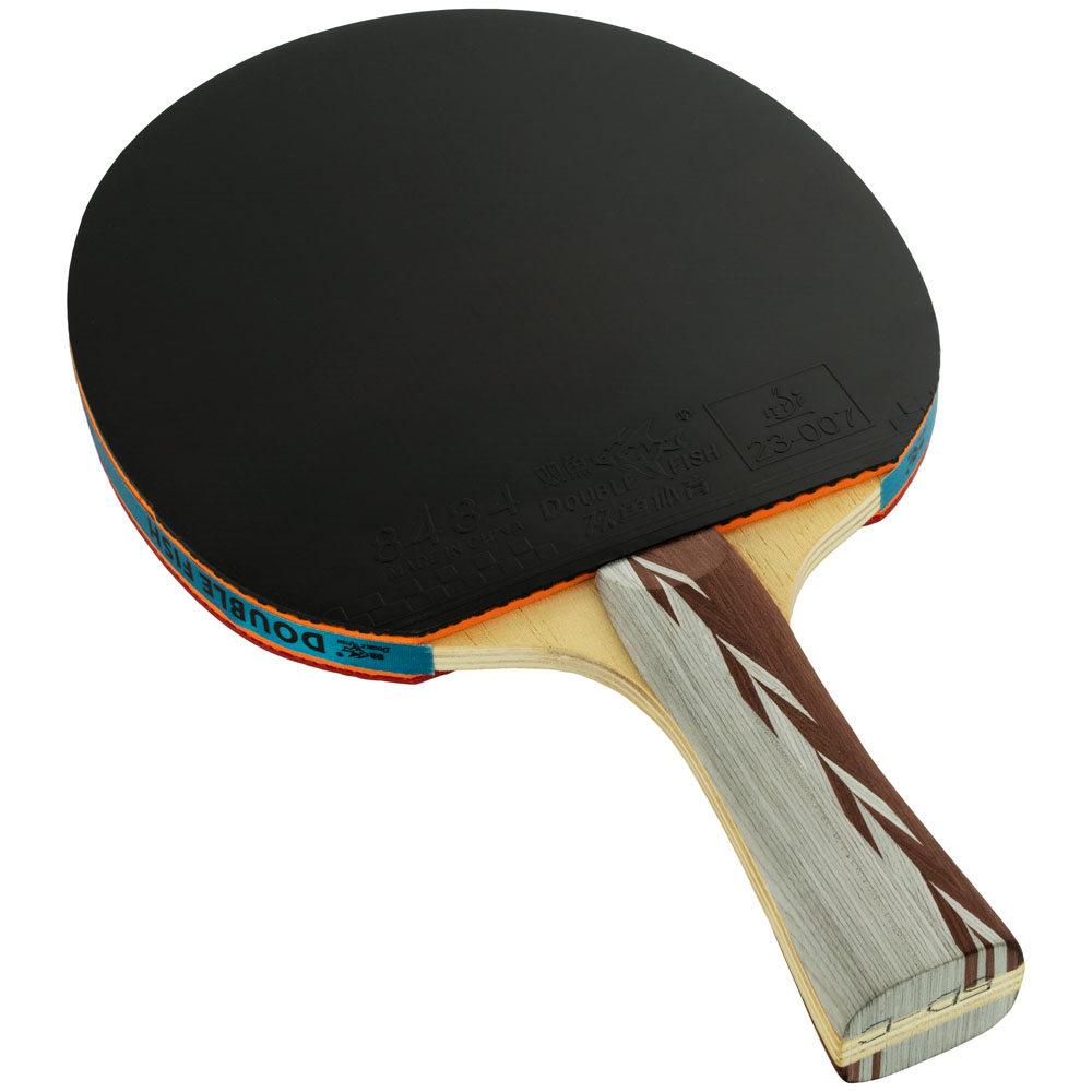Ракетка для н/т DOUBLE FISH 5D-C, для тренировок, накладка 2 мм, конич. ручка + чехол