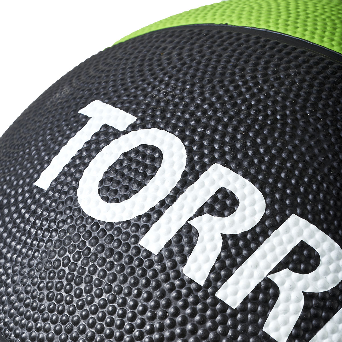 Медбол TORRES 4 кг, AL00224, резина, диаметр 21,9 см, черно-зеленый