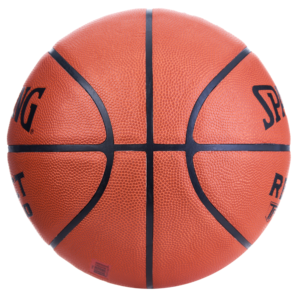 Мяч баск. SPALDING TF-250 React 76967z, р.7, FIBA Approved, композит. кожа (ПУ), коричнево-черный