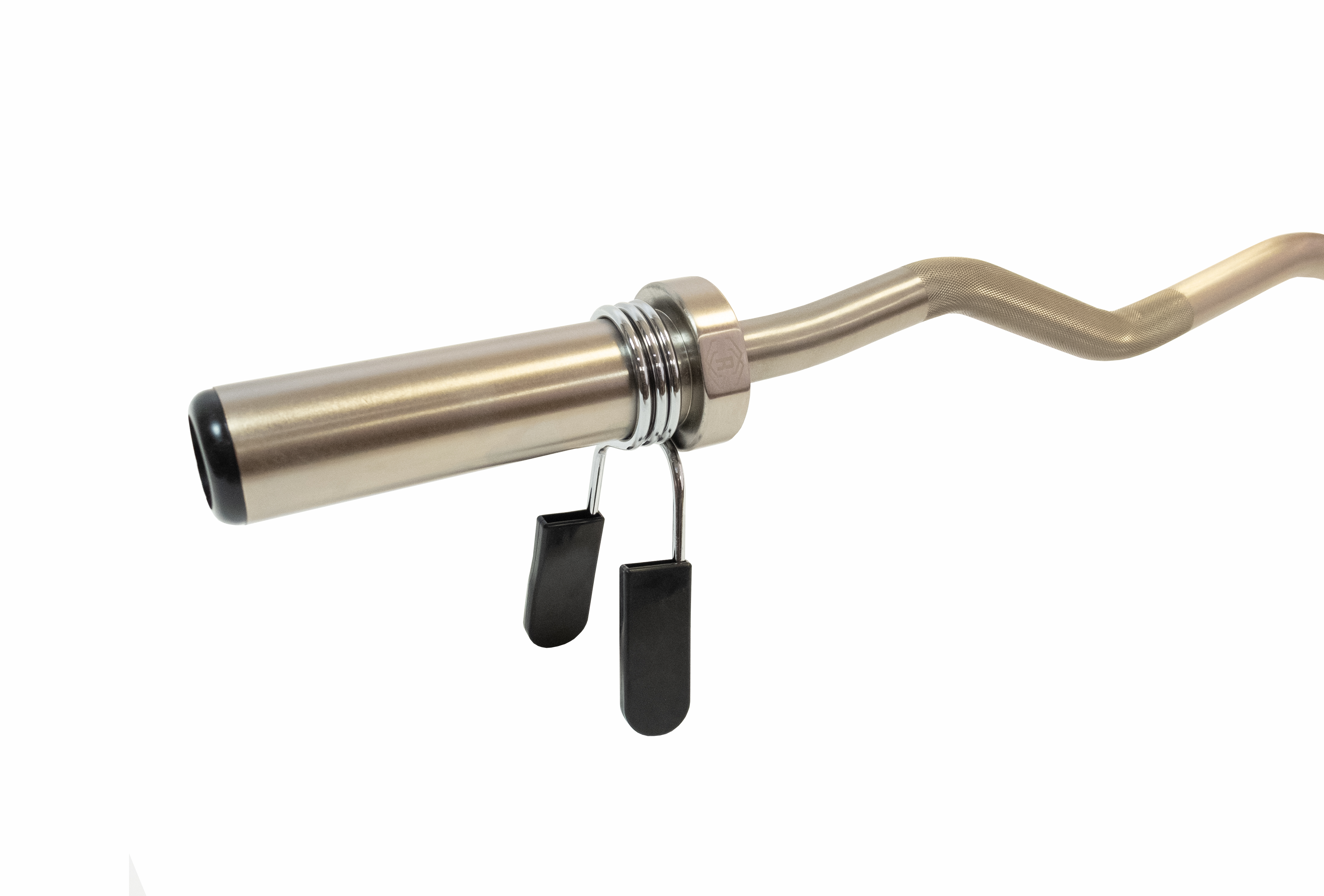 Гриф олимпийский слабоизогнутый 47" REBEL с упорными подшипниками и замками