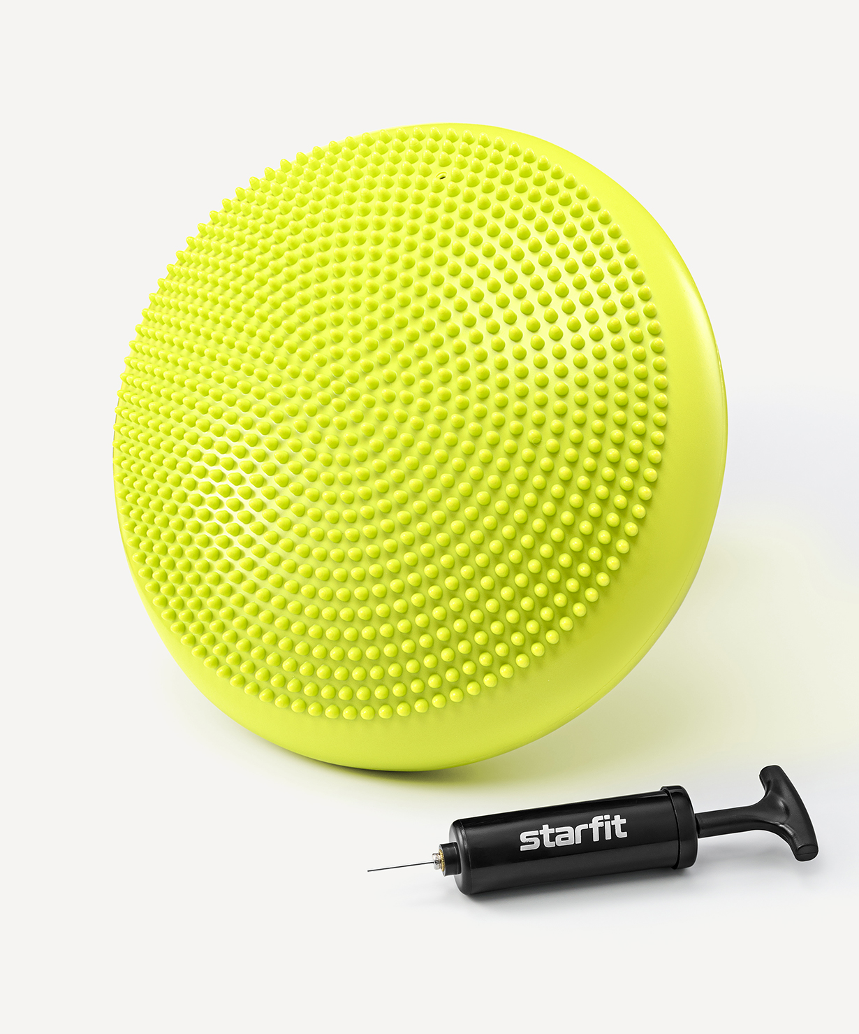 БЕЗ УПАКОВКИ Диск балансировочный STARFIT BP-104, с насосом, массажный, лаймовый