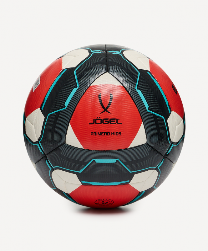 Мяч футбольный JOGEL Primero Kids №4, красный, размер 4