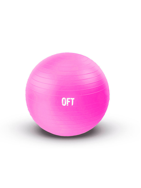 Гимнастический мяч 55 см фуксия с насосом (без коробки)