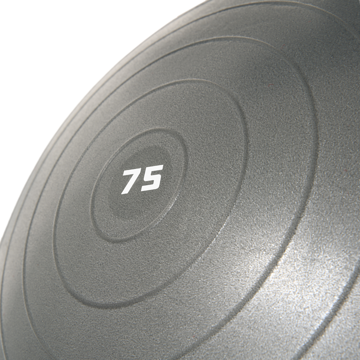 Мяч гимн. TORRES, FB122575, диам. 75 см, эласт. ПВХ, с защ.от взрыва,с насосом, серый