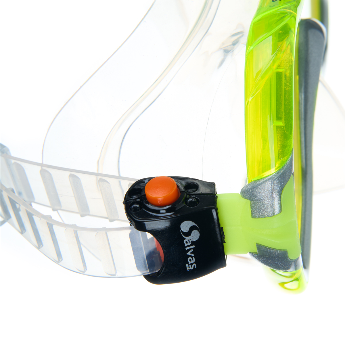 Маска для плав. Salvas Viva Sr Mask, CA535S1GYSTH,закален.стекло, силикон, р.Senior, желтый