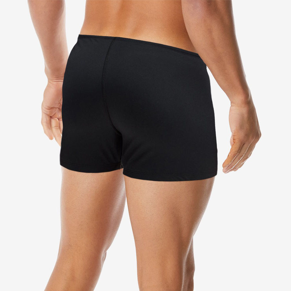 Плавки-шорты TYR Energia Durafast Elite Solid Square Leg, SQDUS7A-001,р.30 (рос.46),черный