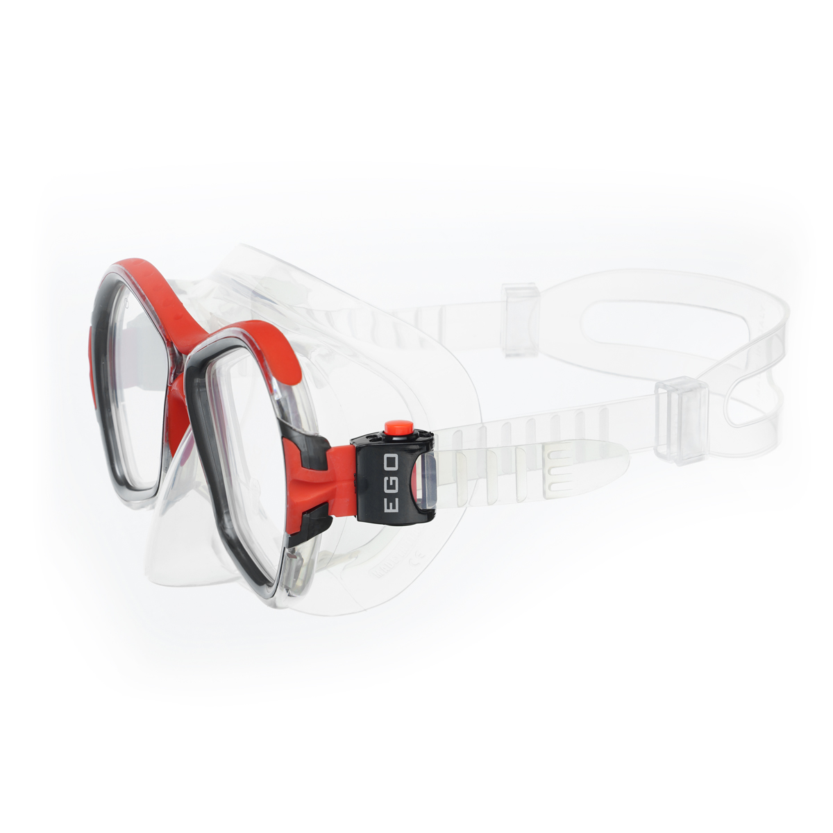 Маска для плав. Salvas Phoenix Mask, CA520S2RYSTH, зак.стекло, силикон, р.Senior, сереб/красн