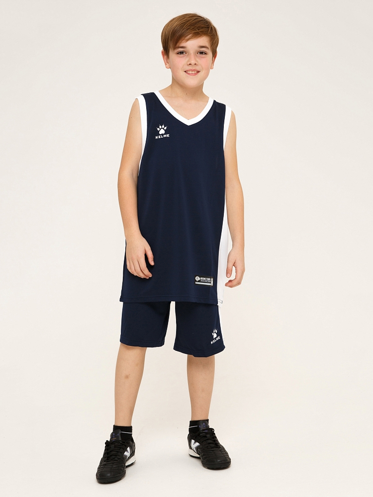 Детская баскетбольная форма KELME Basketball Set Kids Dark Blue