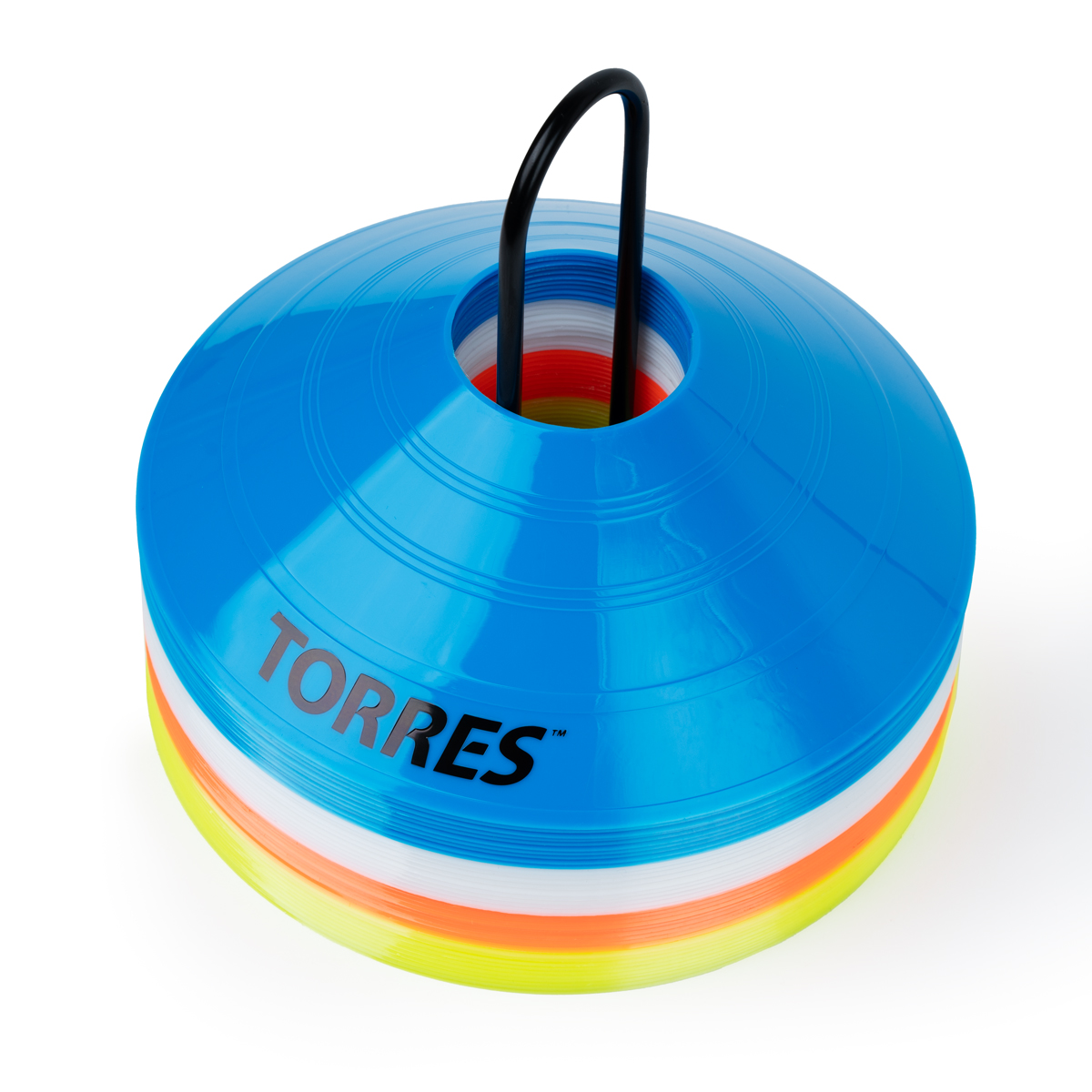 Фишки для разметки поля TORRES, TR1006, усеч. конусы, пластик, комп. из 40 шт, 4 цвета