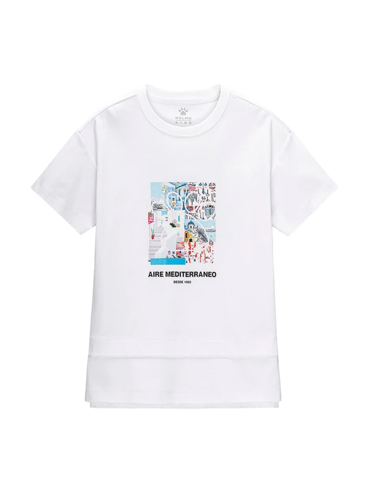 Футболка KELME Short Sleeve T-Shirt Kid White