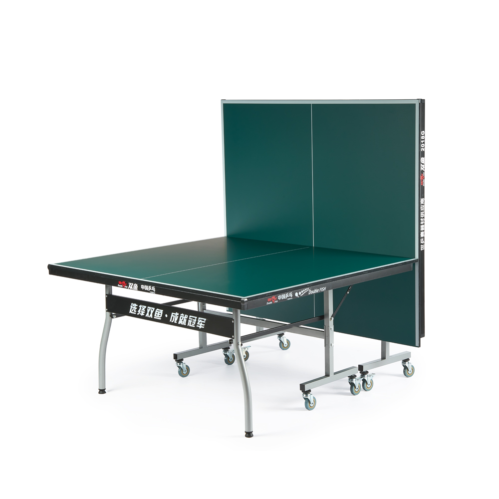 Стол для наст. тенниса DOUBLE FISH 2018G, Indoor для закрытых помещений, толщина 18мм, зеленый