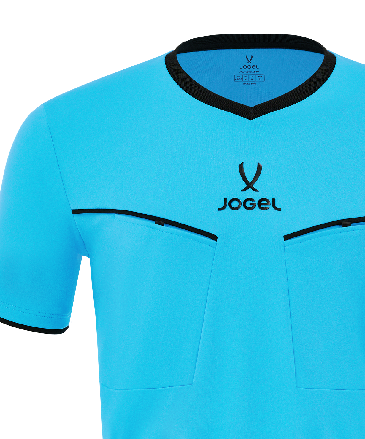 Футболка судейская JOGEL DIVISION PerFormDRY Referee SS Tee 2.0, голубой, размер L