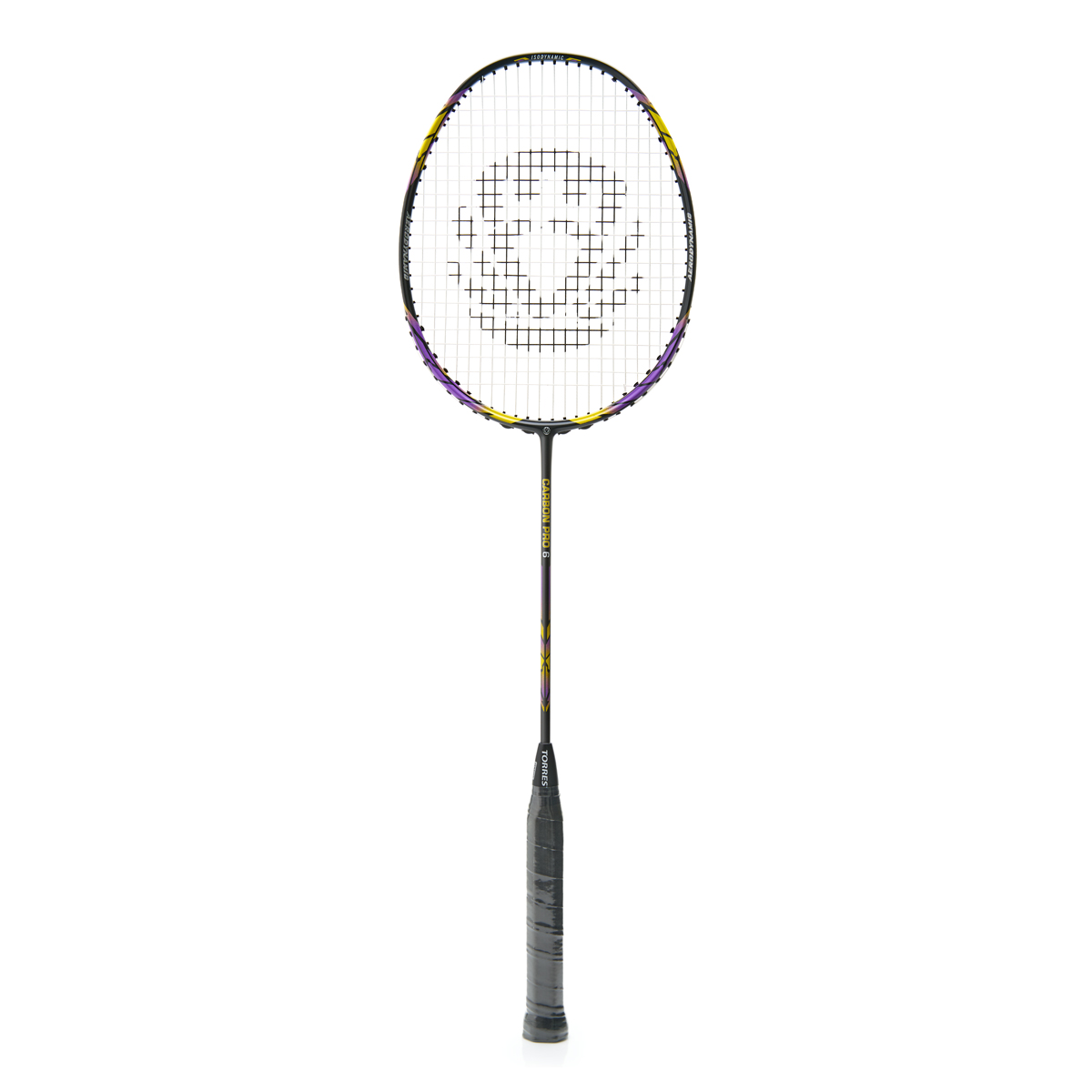 Ракетка бадм. TORRES Carbon PRO6, BD23521,для продв., стерж/обод из карбона,со струнами, фиол