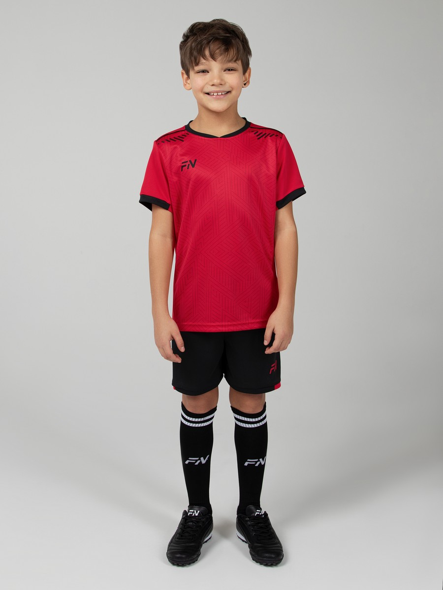 Детская футбольная форма FN Football Set Kid (Red/Black)
