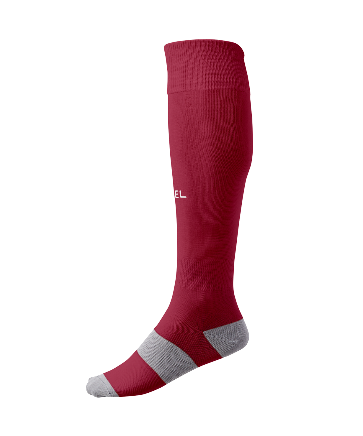 Гетры футбольные JOGEL CAMP BASIC SOCKS, гранатовый/серый/белый