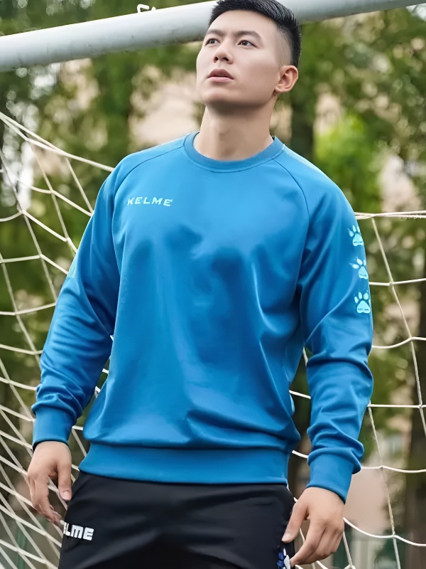 Свитшот KELME Knitted Round Neck Sweater Light Blue