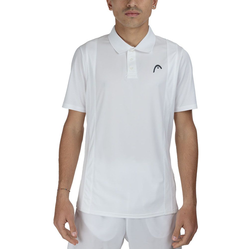 СЦ*Поло мужское HEAD Club 25 Tech Polo Shirt M 811715-WH-M, р.M, полиэстер, белый