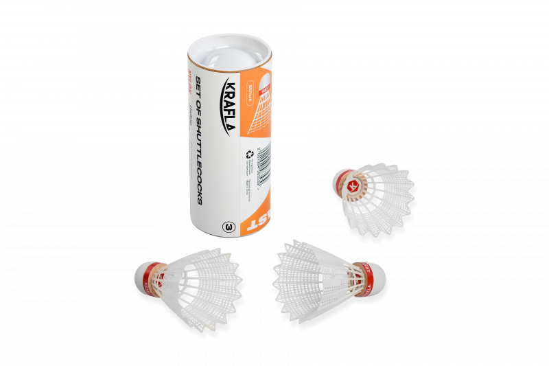 Комплект воланов для бадминтона KRAFLA SH-W300F (3 шт)