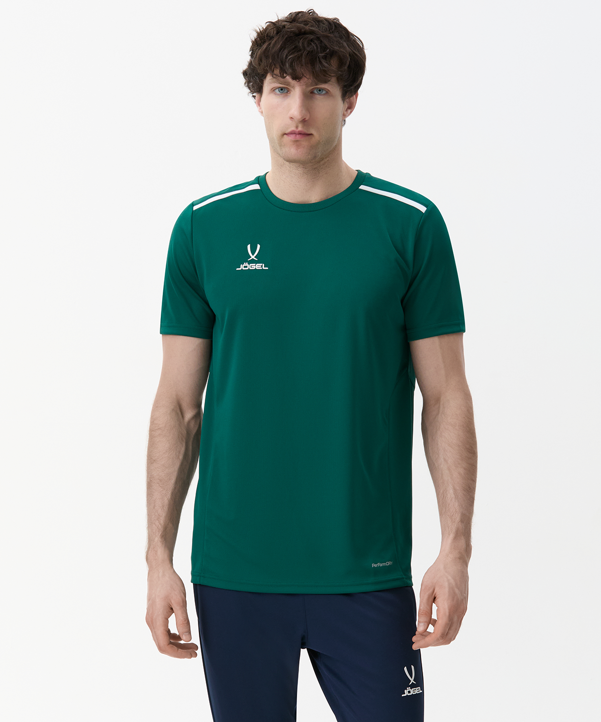 Футболка тренировочная JOGEL DIVISION Training Tee, темно-зеленый, размер L