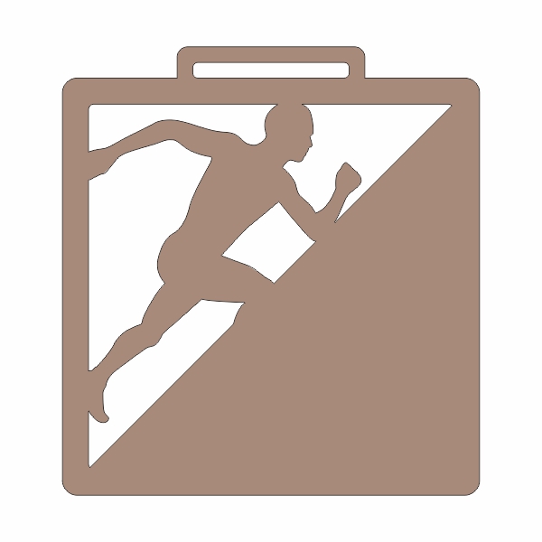 Заготовка медали MZP 811-80/BM под сублимацию (80х86 мм, s-2 мм)